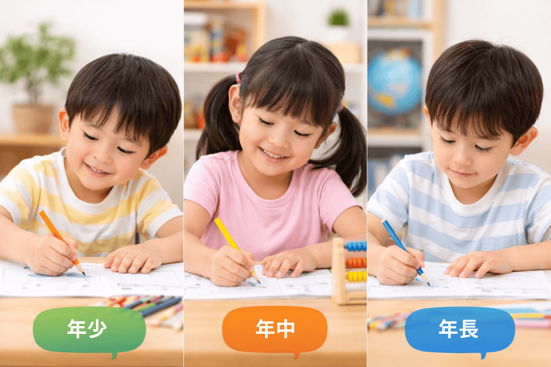 年少・年中・年長でどう違う？未就学児の学習習慣づくりのポイント